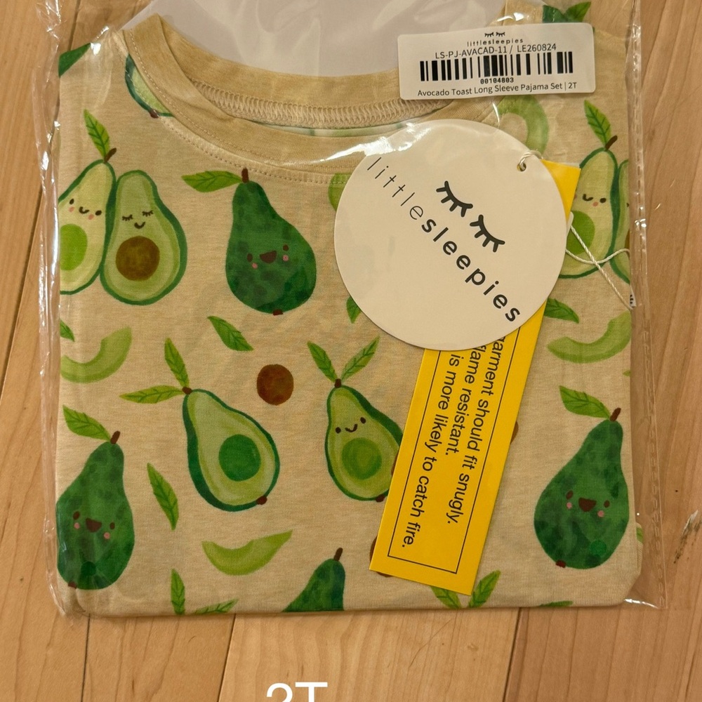 Little Sleepies Avocado Toast Long Sleeve Tee 2 Piece